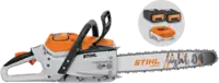STIHL Tronçonneuse sans fil  MSA 300 C-O AP 36V, 3.0 kW, 0.325" RM Pro 40 cm, set avec 2x AP 500 S + AL 501 - toolster.ch