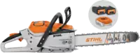 STIHL Akku-Motorsäge  MSA 300 C-O AP 36V, 3.0 kW, 0.325" RM Pro 45 cm, Set mit 2x AP 500 S +  AL 501 - toolster.ch