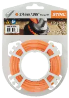 STIHL Fil de coupe  rond en rouleaux Ø 2.4 mm x 14.6 m, orange - toolster.ch