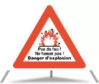 TRIOPAN Faltsignal Danger d'explosion Ausführung N60 60cm - toolster.ch