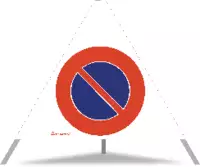 TRIOPAN Faltsignal Parkieren verboten Ausführung N60 60cm - toolster.ch