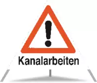 TRIOPAN Faltsignal Kanalarbeiten Ausführung N90 90cm - toolster.ch
