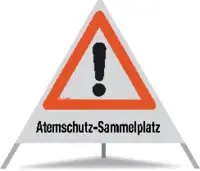TRIOPAN Faltsig. Atemschutz-Sammelplatz Ausführung R90 90cm - toolster.ch