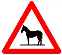 Signaux Animaux cheval 1.25A exécution Scotchlite HIP 60 cm - toolster.ch