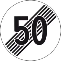 Signaux Vitesse maximale 50 Generell exécution Scotchlite HIP 40 cm - toolster.ch