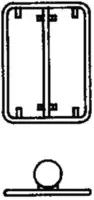 STEINEMANN Rohrrahmen mit zentraler Bandbride für rechteckiges Signal 50 x 70 cm - toolster.ch