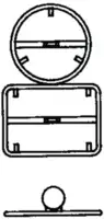 STEINEMANN Rohrrahmen mit zentraler Bandbride für rundes und rechteckiges Signal ø 60 + 70 x 50 cm - toolster.ch