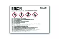 Warn Aufkleber Benzin UN 1203 105 x 75 mm - toolster.ch