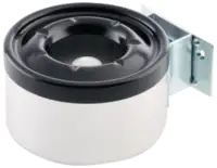 OTT Wandaschenbecher klein 4545-W Becher farblos, Deckel schwarz - toolster.ch