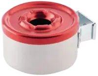 OTT Wandaschenbecher klein 31'000-W Becher farblos, Deckel rot - toolster.ch