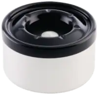 OTT Cendrier de table 4545 Récipient incolore, couvercle noir - toolster.ch