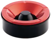 OTT Tischaschenbecher «PRESIDENT Standard» 10260 Becher schwarz, Deckel rot - toolster.ch