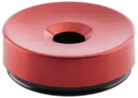 OTT Tischaschenbecher «ELEGANCE» 220 Becher schwarz, Deckel rot - toolster.ch