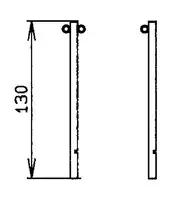 Poteau de barrage avec rainure 0 anneaux 1.5" x 130 cm - toolster.ch