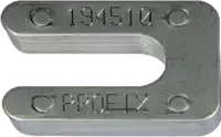 PROFIX Distanzplatten V2A 45 x 30 Dicke 1 mm - 100 Stück - toolster.ch