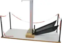 VOH Base de fixation pour Mouton Pendule avec dispositif de réception des montres 100 x 850 x 2100 mm - toolster.ch
