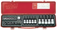 KOKEN Steckschlüsselsatz für TORX®-Schrauben 3/8"+1/2" / 22-teilig / ETH 3001 - toolster.ch