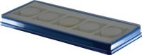 ASTUTO Boîtes plastique avec couvercle et bouchons de calage 5 cases / 310 x 130 x 25 mm - toolster.ch