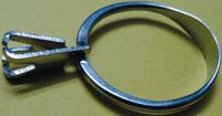 A*F Steinhalter, Ringform 139.256 kleines Modell / weiss - toolster.ch