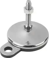 KIPP Pied réglable , K0739 acier inoxydable, Form B, Ø80mm M14/175 - toolster.ch