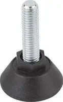KIPP Pied réglable , K0675 Polyamid, Ø30mm, ronde M8/40 - toolster.ch