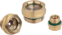 KIPP Voyant de niveau d'huile avec réflecteur en laiton/acier inoxydable 22 mm x G 3/8" - toolster.ch