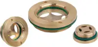 KIPP Voyant de niveau d'huile avec réflecteur design plat, en laiton 32 mm x G 3/4" - toolster.ch