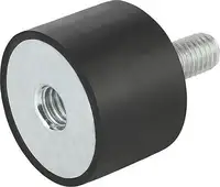 NERIOX Rundpuffer  Typ B NR 55 Shore A 60 x 40 mm / M10 x 28 mm - toolster.ch