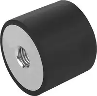 NERIOX Rundpuffer  Typ C NR 55 Shore A 75 x 40 mm / M12 x 12 mm - toolster.ch