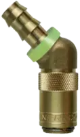 NERIOX Schnellverschlusskupplung  Form D Push-Lock 45° mit Ventil 9.4 / 10 / S6 - toolster.ch