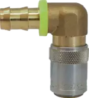 NERIOX Schnellverschlusskupplung  Form D Push-Lock 90° ohne Ventil 9.4 / 10 / S6 - toolster.ch