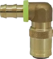 NERIOX Schnellverschlusskupplung  Form D Push-Lock 90° mit Ventil 9.4 / 10 / S6 - toolster.ch