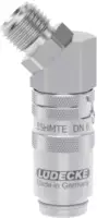 LUEDECKE Schnellverschlusskupplung Form H / INOX TempSecure 45° mit AG ohne Ventil 9 / G1/4" / S6 - toolster.ch