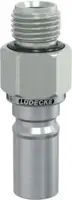 LUEDECKE Stecknippel ESCB mit Aussengewinde, Messing vernickelt DN 6 - G 1/4" - toolster.ch