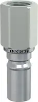 LUEDECKE Stecknippel ESCB mit Innengewinde, Messing vernickelt DN 6 - G 1/4" - toolster.ch