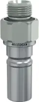 LUEDECKE Stecknippel ESCB mit Aussengewinde, Messing vernickelt DN 9 - G 3/8" - toolster.ch