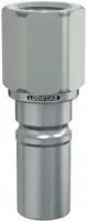LUEDECKE Stecknippel ESCB mit Innengewinde, Messing vernickelt DN 9 - G 3/8" - toolster.ch