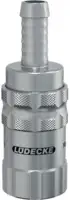 LUEDECKE Schnellverschlusskupplung ESCBE mit Schlauchtülle, Edelstahl DN 6 - SLW 9 - toolster.ch