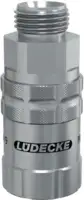 LUEDECKE Schnellverschlusskupplung ESCBE mit geradem Aussengewinde, Edelstahl DN 9 - G 3/8" - toolster.ch