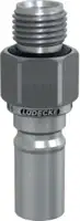 LUEDECKE Stecknippel ESCBE mit geradem Aussengewinde, Edelstahl DN 6 - G 1/4" - toolster.ch
