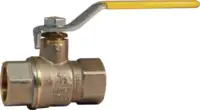 Vannes à bille à gaz F/F avec levier manuel, filetage interne/interne R 1/4" - toolster.ch