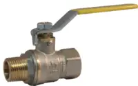 Vannes à bille à gaz M/F avec levier manuel, filetage externe/interne R 1/4" - toolster.ch