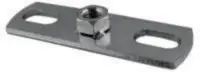 Grundplatte 2-Loch aus Edelstahl M8 - toolster.ch