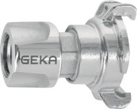 GEKA Übergangsstück ® plus Stecksystem, verchromtes Messing mit Klaue und Steckbuchse - toolster.ch