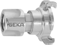 GEKA Adaptateur ® plus Système enfichable, laiton chromé avec griffe et connecteur femelle - toolster.ch
