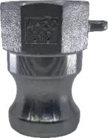Raccord mâle type A KAMLOK acier inox avec sortie taraudée NPT DN 15 - toolster.ch