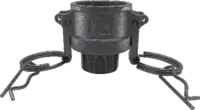 Raccord femelle type B KAMLOK acier inox avec sortie filetée NPT DN 20 - toolster.ch