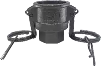 Raccord femelle type D KAMLOK acier inox avec sortie taraudée NPT DN 20 - toolster.ch
