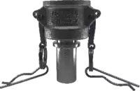 Raccord femelle type C KAMLOK acier inox à embout lisse pour coquilles de serrage DN 20 - toolster.ch