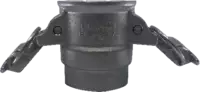 Raccord femelle type D KAMLOK acier inox avec sortie taraudée BSPP, Self-Lock DN 25 - toolster.ch